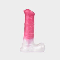 thick silicone penis sleeve shaped like a horse.