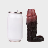 Second Skin 6.1 Inch Large Dark Silicone Cock Extender
