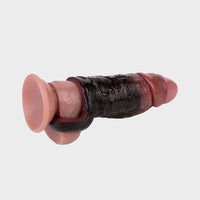 Second Skin 5.3 Inch Large Dark Silicone Cock Extender