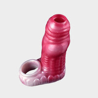 Enjoy exciting sexual adventures with this silicone cock sleeve.