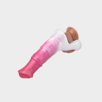 How to wear a silicone horse cock sleeve.