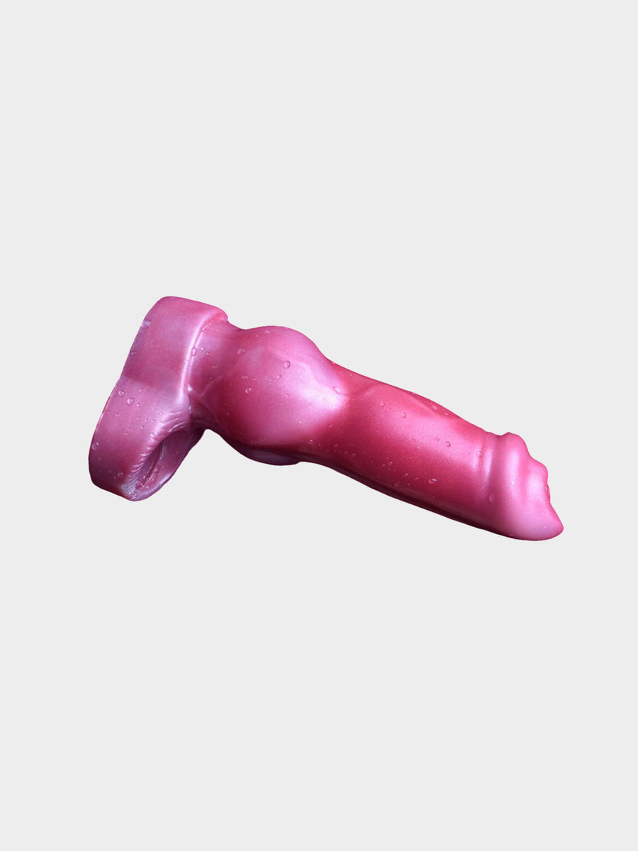 A soft silicone dog style cock sleeve for enhancing sexual play.