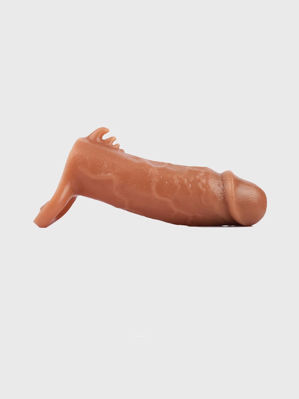 Close-up of The King Silicone Penis Extender’s Realistic Texture