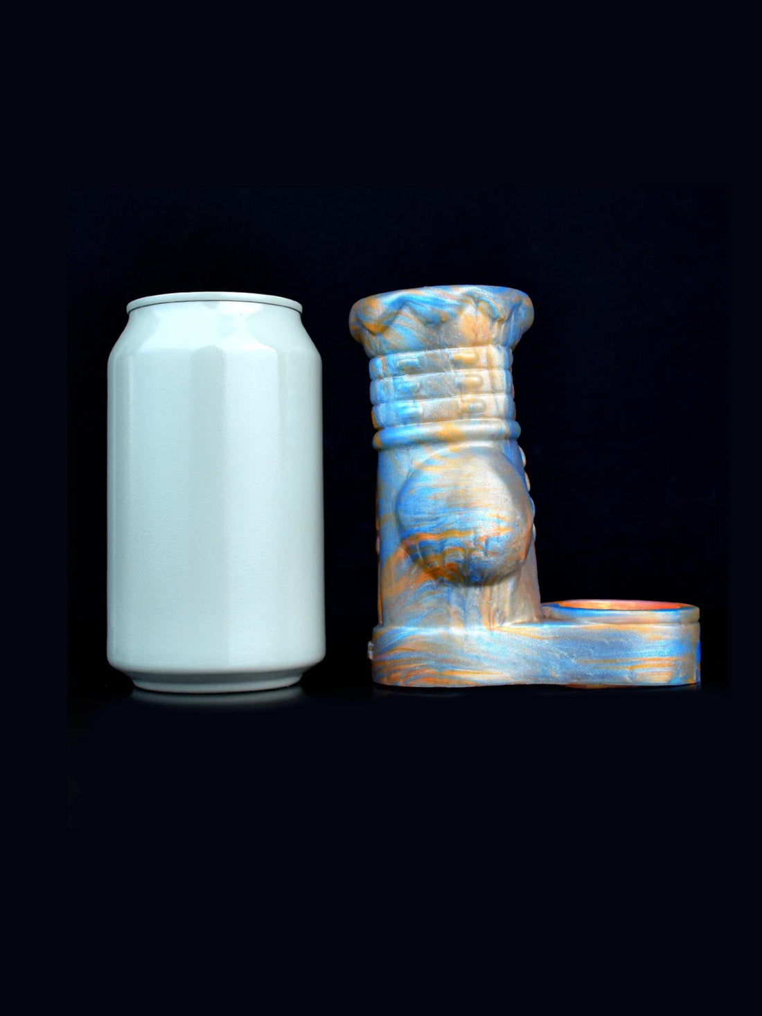 Very thick cock sleeve compared to a can of soda in girth.