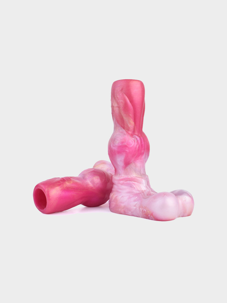 Silicone canine dildos made for kink play.