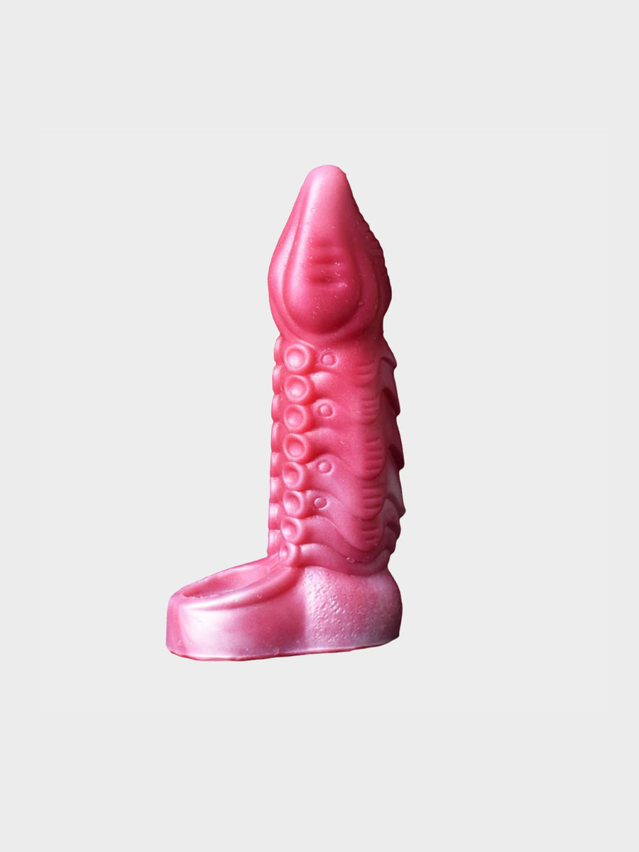 A silicone tentacle cock sleeve for kinky play.