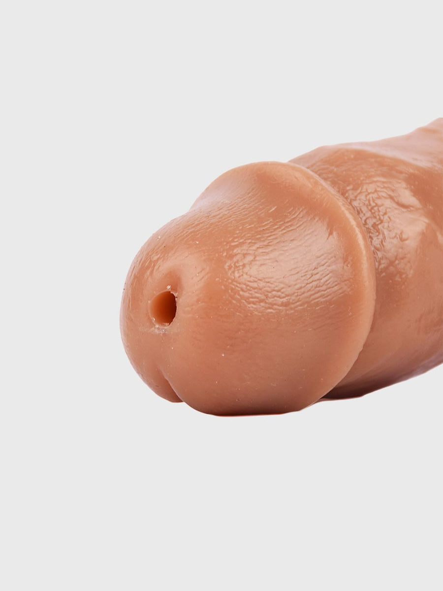 The King Silicone Penis Extender with Detailed Head and Shaft
