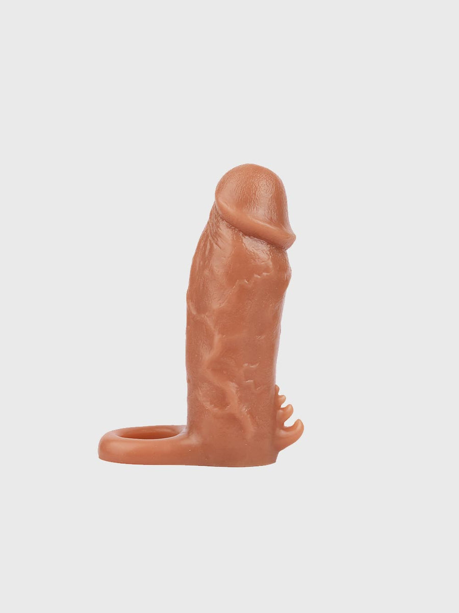 The King Silicone Penis Extender - Full Length View