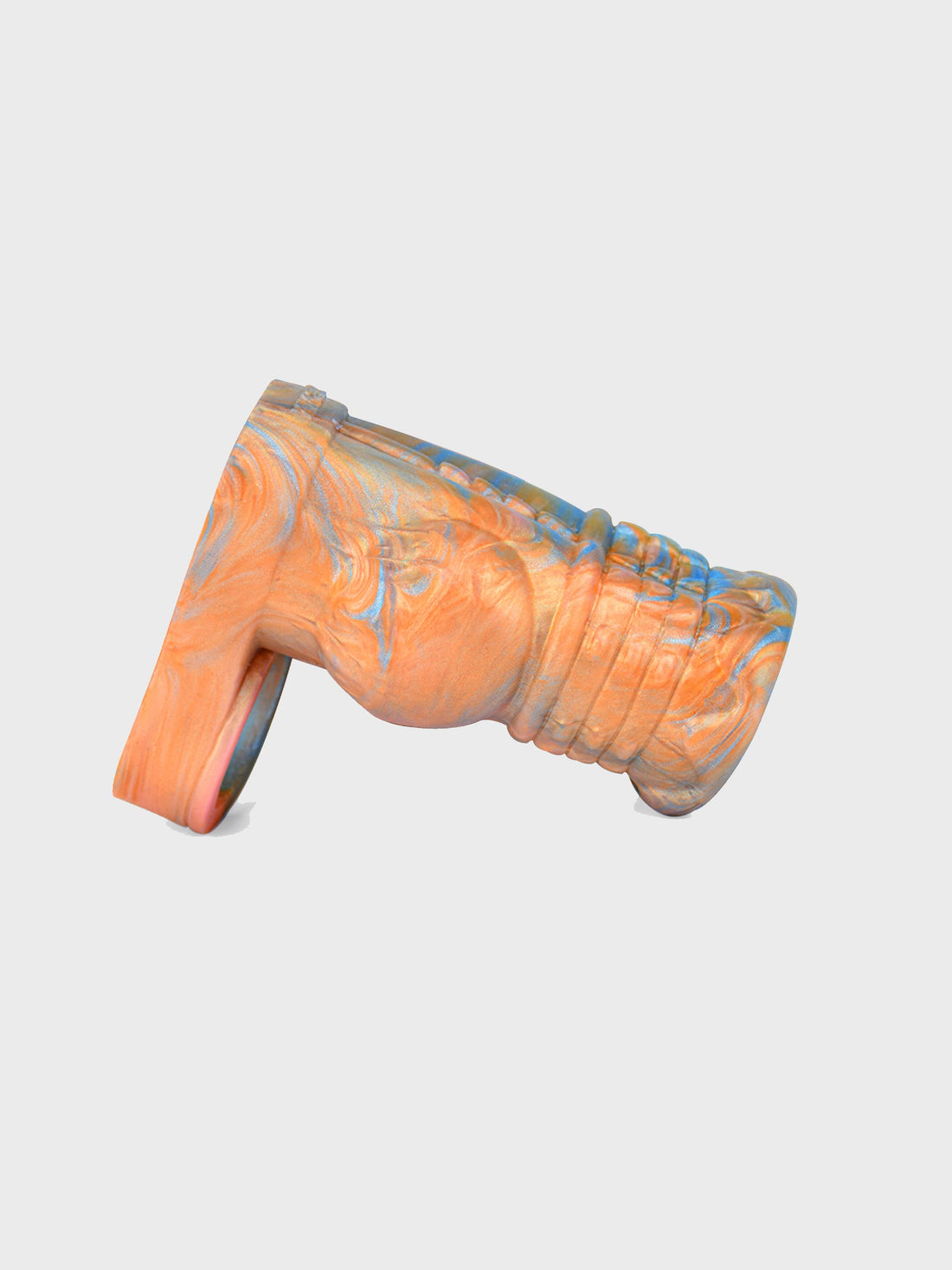Cyborg XL Girth Sleeve – ultra-thick penis sleeve with a futuristic, metallic-textured design for extreme enhancement.