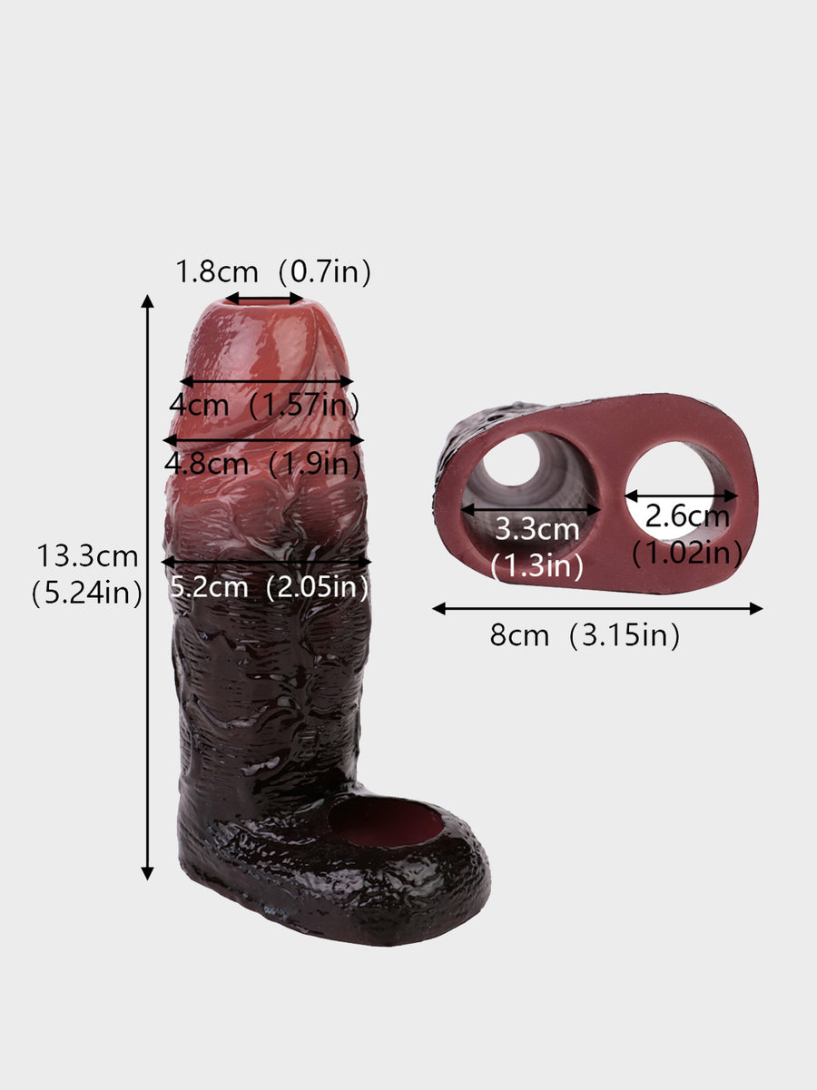 Second Skin Dark | Soft Silicone Penis Extender